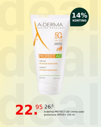 A-derma PROTECT AD crema solar protectora SPF50+ 150 ml