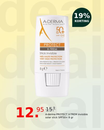 A-derma PROTECT X-TREM invisible solar stick SPF50+ 8 gr
