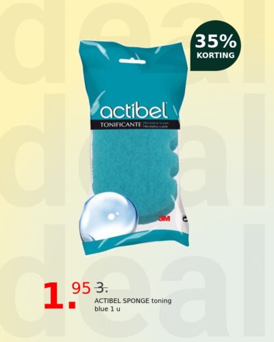 ACTIBEL SPONGE toning blue 1 u