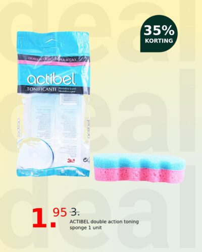 ACTIBEL double action toning sponge 1 unit