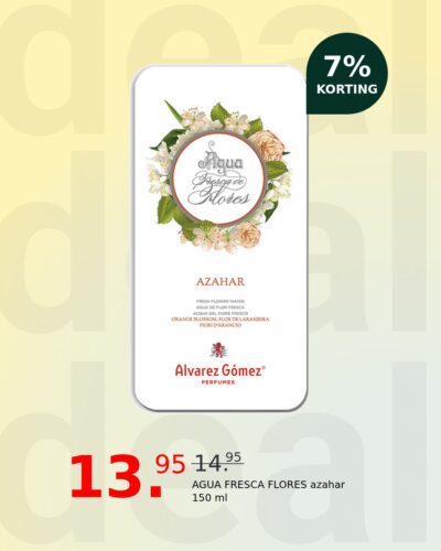 AGUA FRESCA FLORES azahar 150 ml