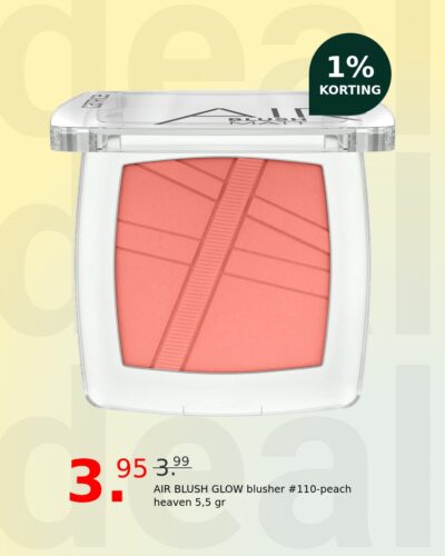 AIR BLUSH GLOW blusher #110-peach heaven 5,5 gr