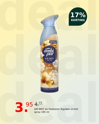 AIR MIST air freshener #golden orchid spray 185 ml