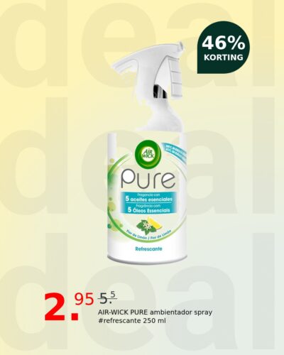 AIR-WICK PURE ambientador spray #refrescante 250 ml