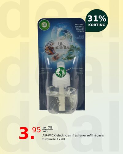 AIR-WICK electric air freshener refill #oasis turquoise 17 ml