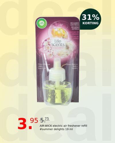 AIR-WICK electric air freshener refill #summer delights 19 ml