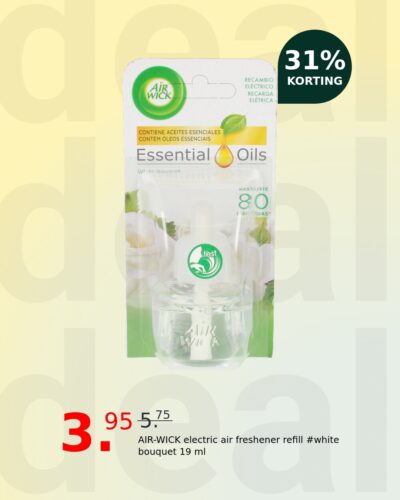 AIR-WICK electric air freshener refill #white bouquet 19 ml