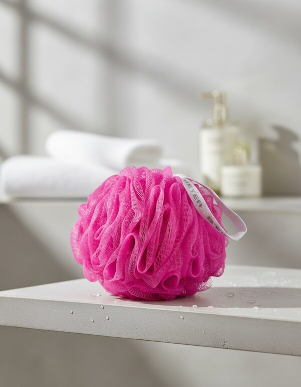 Bath sponge mesh peeling 1 pc