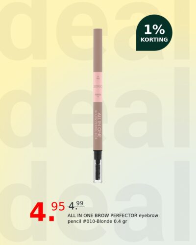 ALL IN ONE BROW PERFECTOR eyebrow pencil #010-Blonde 0.4 gr