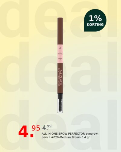 ALL IN ONE BROW PERFECTOR eyebrow pencil #020-Medium Brown 0.4 gr