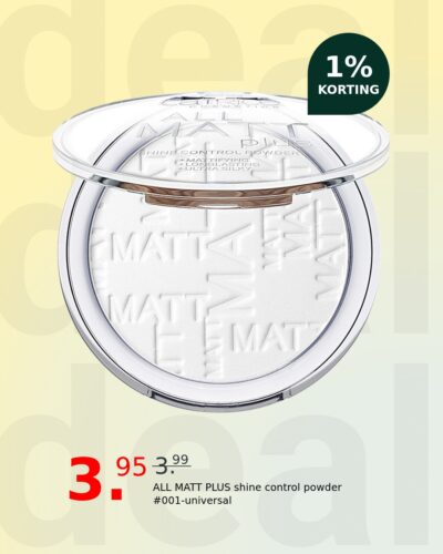 ALL MATT PLUS shine control powder #001-universal