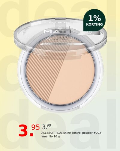 ALL MATT PLUS shine control powder #002-amarillo 10 gr