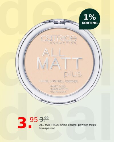 ALL MATT PLUS shine control powder #010-transparent