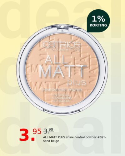 ALL MATT PLUS shine control powder #025-sand beige