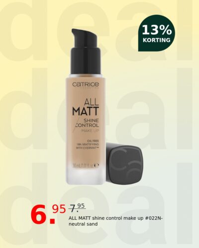 ALL MATT shine control make up #022N-neutral sand
