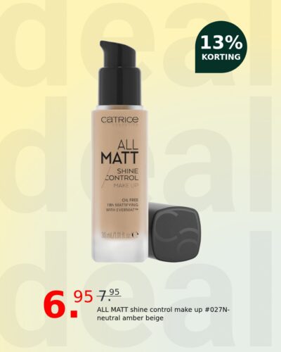 ALL MATT shine control make up #027N-neutral amber beige