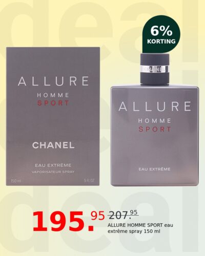 ALLURE HOMME SPORT eau extrême spray 150 ml