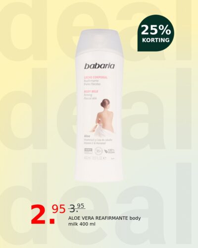 ALOE VERA REAFIRMANTE body milk 400 ml