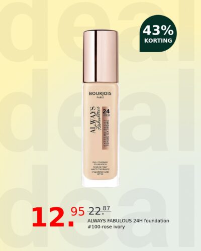 ALWAYS FABULOUS 24H foundation #100-rose ivory