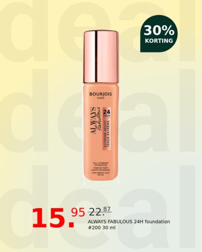 ALWAYS FABULOUS 24H foundation #200 30 ml