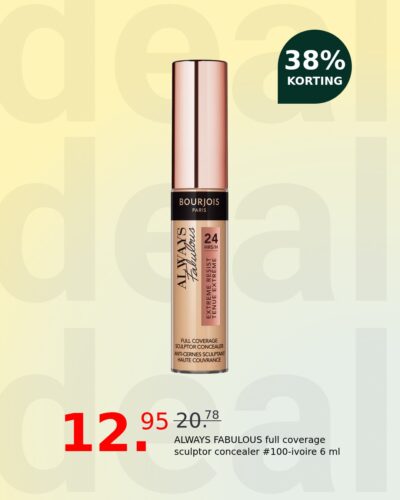 ALWAYS FABULOUS full coverage sculptor concealer #100-ivoire 6 ml