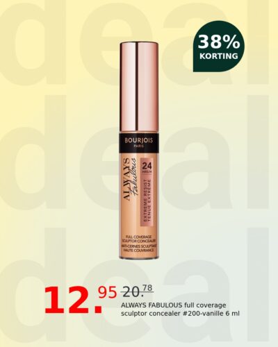ALWAYS FABULOUS full coverage sculptor concealer #200-vanille 6 ml