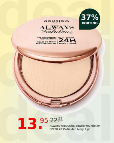 ALWAYS FABULOUS powder foundation SPF20 #115-Golden Ivory 7 gr