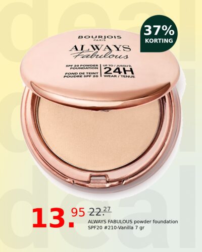 ALWAYS FABULOUS powder foundation SPF20 #210-Vanilla 7 gr