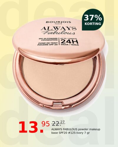 ALWAYS FABULOUS powder makeup base SPF20 #125-Ivory 7 gr