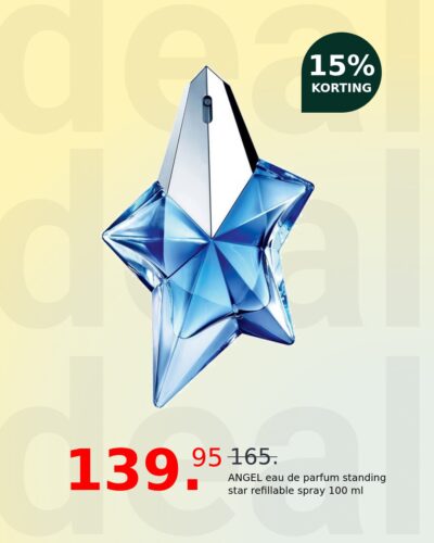 ANGEL eau de parfum standing star refillable spray 100 ml
