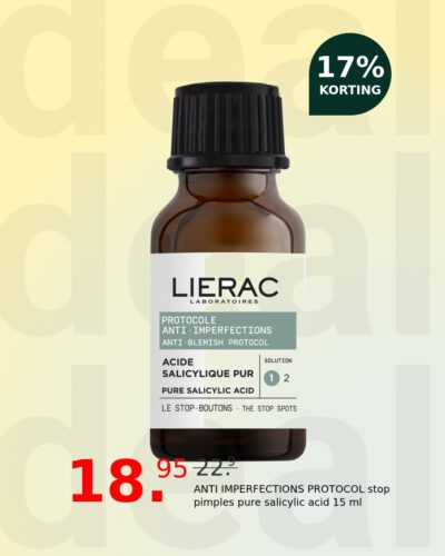 ANTI IMPERFECTIONS PROTOCOL stop pimples pure salicylic acid 15 ml