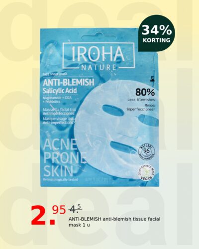 ANTI-BLEMISH anti-blemish tissue facial mask 1 u