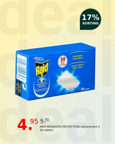 ANTI-MOSQUITO PROTECTION replacement x 30 tablets