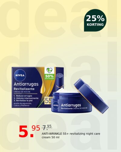 ANTI-WRINKLE 55+ revitalizing night care cream 50 ml