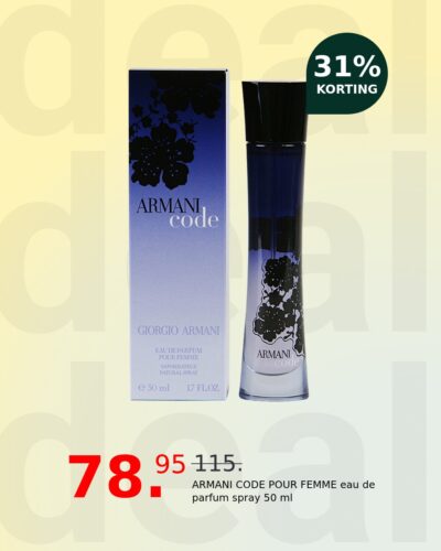 ARMANI CODE POUR FEMME eau de parfum spray 50 ml