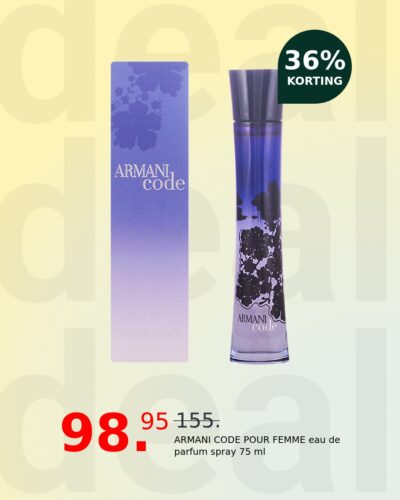 ARMANI CODE POUR FEMME eau de parfum spray 75 ml