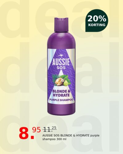 AUSSIE SOS BLONDE & HYDRATE purple shampoo 300 ml