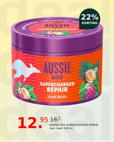 AUSSIE SOS SUPERCHARGED REPAIR hair mask 500 ml