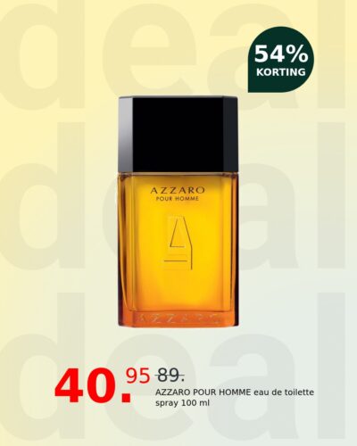 AZZARO POUR HOMME eau de toilette spray 100 ml
