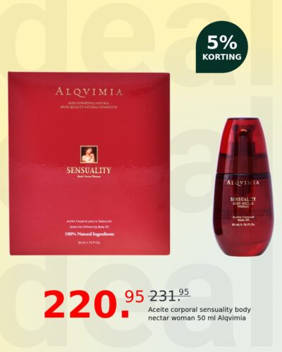 Aceite corporal sensuality body nectar woman 50 ml Alqvimia