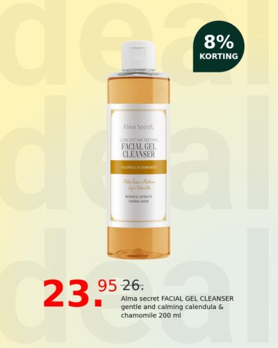 Alma secret FACIAL GEL CLEANSER gentle and calming calendula & chamomile 200 ml