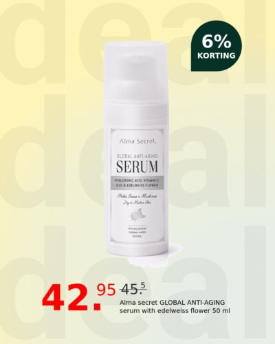 Alma secret GLOBAL ANTI-AGING serum with edelweiss flower 50 ml