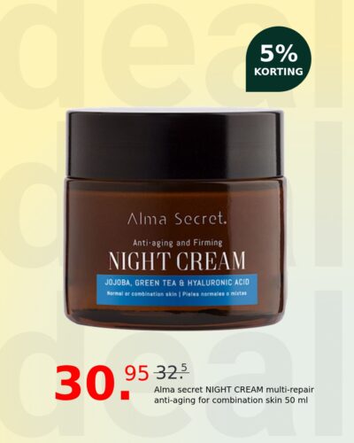 Alma secret NIGHT CREAM multi-repair anti-aging for combination skin 50 ml