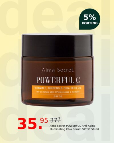 Alma secret POWERFUL Anti-Aging Illuminating Chia Serum SPF30 50 ml