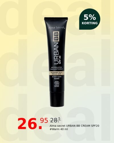 Alma secret URBAN BB CREAM SPF20 #Warm 40 ml