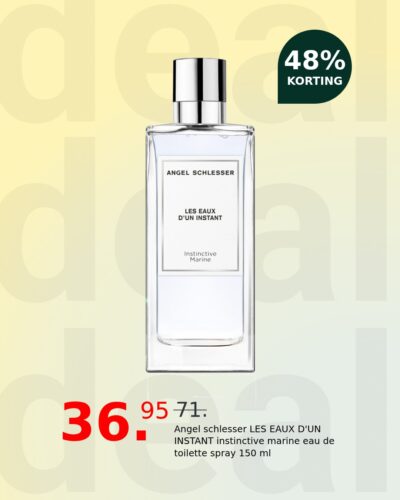 Angel schlesser LES EAUX D'UN INSTANT instinctive marine eau de toilette spray 150 ml