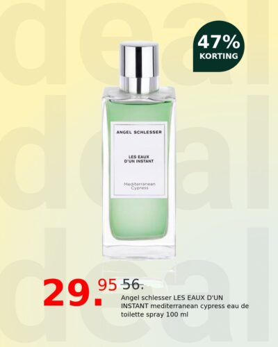 Angel schlesser LES EAUX D'UN INSTANT mediterranean cypress eau de toilette spray 100 ml