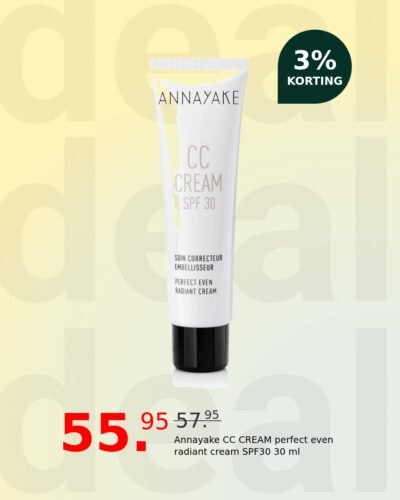 Annayake CC CREAM perfect even radiant cream SPF30 30 ml