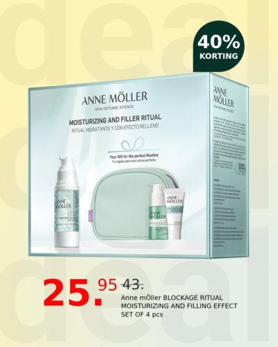 Anne mÖller BLOCKAGE RITUAL MOISTURIZING AND FILLING EFFECT SET OF 4 pcs