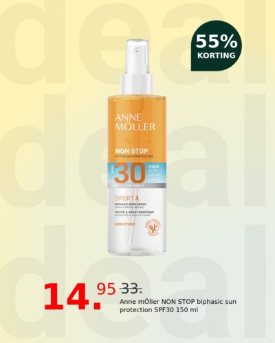 Anne mÖller NON STOP biphasic sun protection SPF30 150 ml